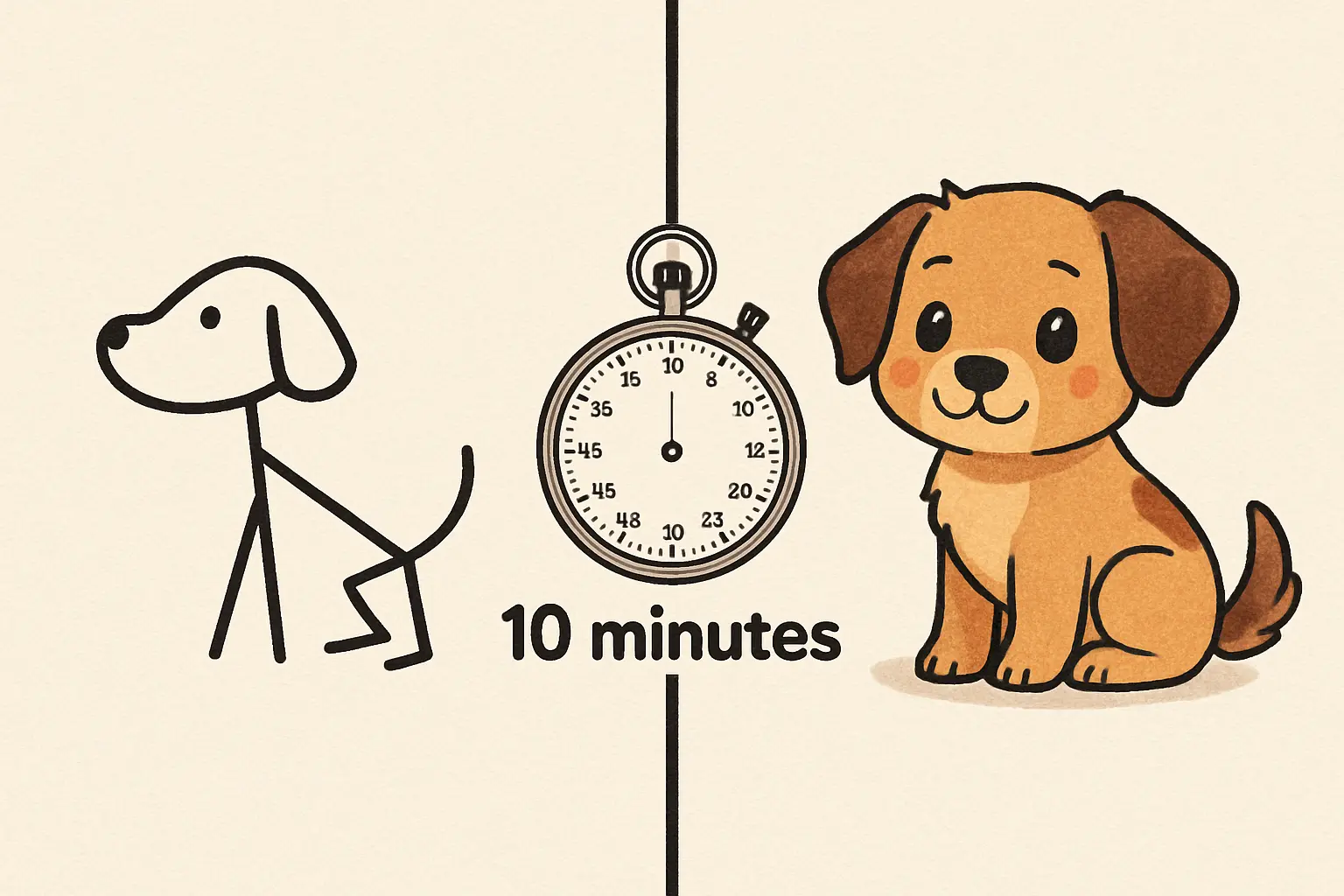 Easy Dog Drawing Tutorial